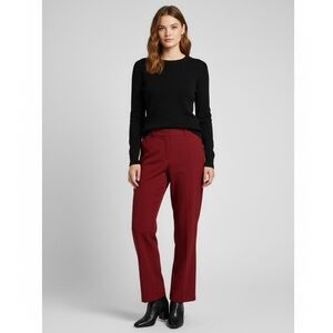 C by One Brick Red Pull On Stretch Dress BootCut Trouser Pant Women’s Size Large